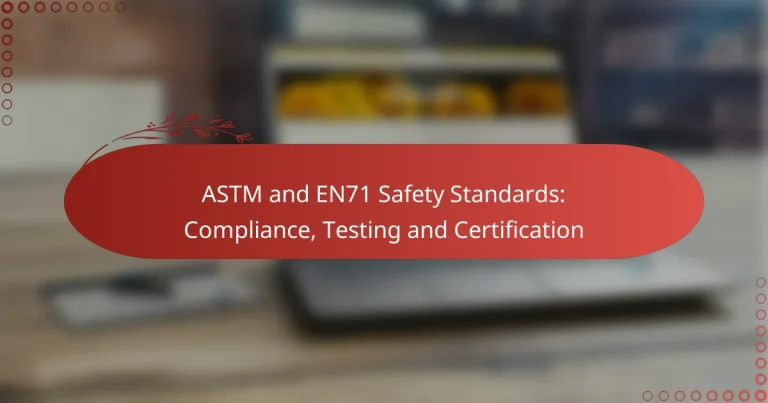 ASTM and EN71 Safety Standards: Compliance, Testing and Certification