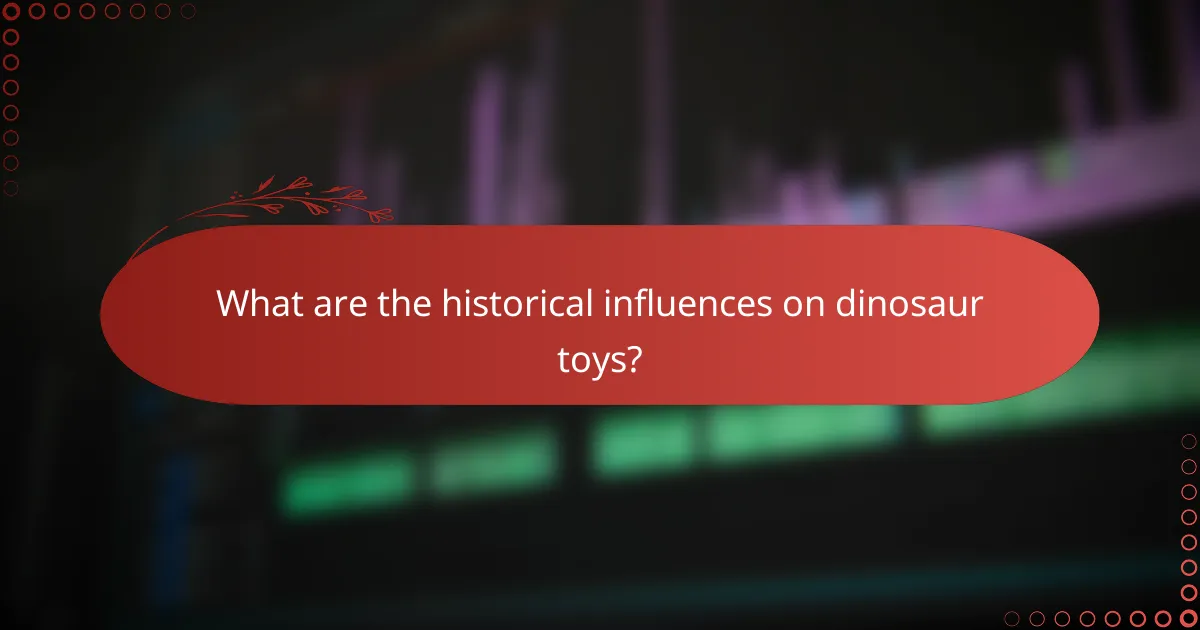 What are the historical influences on dinosaur toys?